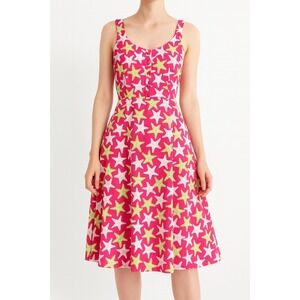 Cappagallo Starfish Print Sundress Sleeveless‎ Casual Summer Dress Size 4